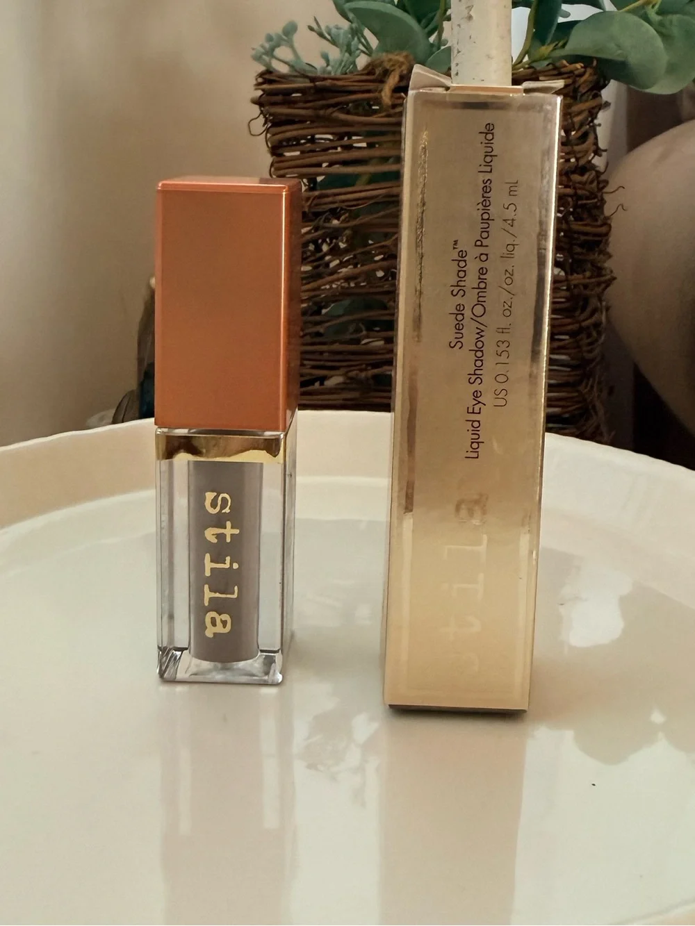 Stila Suede Shade Liquid Eye Shadow in Sheer Pewter - NEW